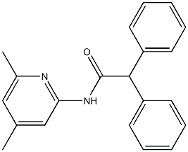 N-(4,6-dimethylpyridin-2-yl)-2,2-diphenylacetamide Structure