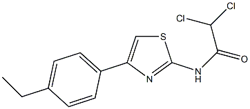 2,2-dichloro-N-[4-(4-ethylphenyl)-1,3-thiazol-2-yl]acetamide Structure