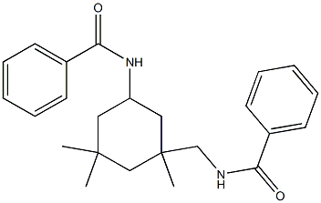 N-[(5-benzamido-1,3,3-trimethylcyclohexyl)methyl]benzamide 구조식 이미지