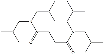 N,N,N',N'-tetrakis(2-methylpropyl)butanediamide Structure