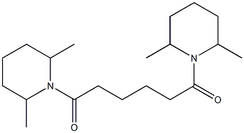 1,6-bis(2,6-dimethylpiperidin-1-yl)hexane-1,6-dione Structure