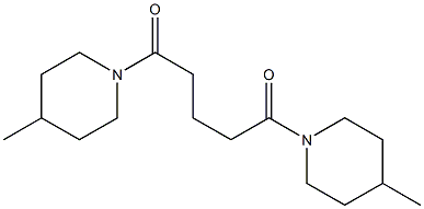 1,5-bis(4-methylpiperidin-1-yl)pentane-1,5-dione Structure