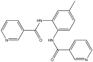 N-[4-methyl-2-(pyridine-3-carbonylamino)phenyl]pyridine-3-carboxamide Structure