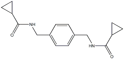 N-[[4-[(cyclopropanecarbonylamino)methyl]phenyl]methyl]cyclopropanecarboxamide Structure