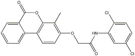 N-(2,5-dichlorophenyl)-2-(4-methyl-6-oxobenzo[c]chromen-3-yl)oxyacetamide 구조식 이미지