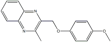 2-[(4-methoxyphenoxy)methyl]-3-methylquinoxaline 구조식 이미지