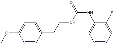 1-(2-fluorophenyl)-3-[2-(4-methoxyphenyl)ethyl]urea Structure