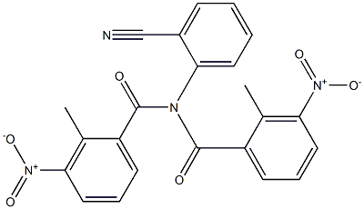 N-(2-cyanophenyl)-2-methyl-N-(2-methyl-3-nitrobenzoyl)-3-nitrobenzamide Structure