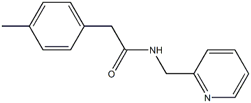2-(4-methylphenyl)-N-(pyridin-2-ylmethyl)acetamide Structure