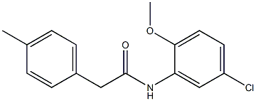 N-(5-chloro-2-methoxyphenyl)-2-(4-methylphenyl)acetamide Structure