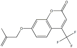 7-(2-methylprop-2-enoxy)-4-(trifluoromethyl)chromen-2-one 구조식 이미지