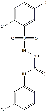 1-(3-chlorophenyl)-3-[(2,5-dichlorophenyl)sulfonylamino]urea 구조식 이미지