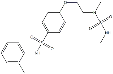 4-[2-(dimethylsulfamoylamino)ethoxy]-N-(2-methylphenyl)benzenesulfonamide 구조식 이미지