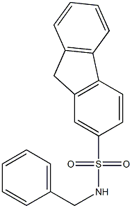 N-benzyl-9H-fluorene-2-sulfonamide 구조식 이미지