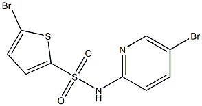 5-bromo-N-(5-bromopyridin-2-yl)thiophene-2-sulfonamide Structure