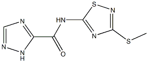 N-(3-methylsulfanyl-1,2,4-thiadiazol-5-yl)-1H-1,2,4-triazole-5-carboxamide Structure
