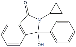 2-cyclopropyl-3-hydroxy-3-phenylisoindol-1-one Structure