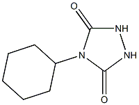 4-cyclohexyl-1,2,4-triazolidine-3,5-dione 구조식 이미지