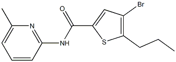 4-bromo-N-(6-methylpyridin-2-yl)-5-propylthiophene-2-carboxamide Structure