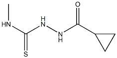 1-(cyclopropanecarbonylamino)-3-methylthiourea 구조식 이미지