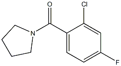 (2-chloro-4-fluorophenyl)-pyrrolidin-1-ylmethanone 구조식 이미지