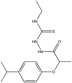 1-ethyl-3-[2-(4-propan-2-ylphenoxy)propanoylamino]thiourea 구조식 이미지
