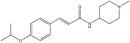 (E)-N-(1-methylpiperidin-4-yl)-3-(4-propan-2-yloxyphenyl)prop-2-enamide 구조식 이미지