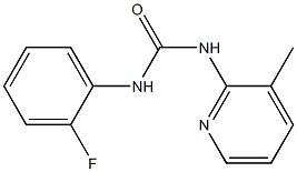 1-(2-fluorophenyl)-3-(3-methylpyridin-2-yl)urea 구조식 이미지