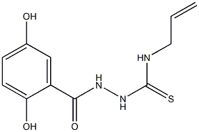 1-[(2,5-dihydroxybenzoyl)amino]-3-prop-2-enylthiourea Structure