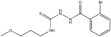 1-[(2-bromobenzoyl)amino]-3-(3-methoxypropyl)thiourea Structure