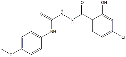 1-[(4-chloro-2-hydroxybenzoyl)amino]-3-(4-methoxyphenyl)thiourea Structure