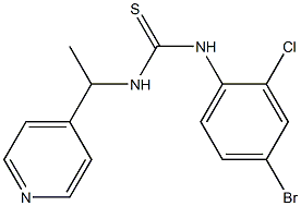 1-(4-bromo-2-chlorophenyl)-3-(1-pyridin-4-ylethyl)thiourea 구조식 이미지