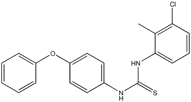 1-(3-chloro-2-methylphenyl)-3-(4-phenoxyphenyl)thiourea 구조식 이미지