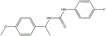 1-(4-fluorophenyl)-3-[1-(4-methoxyphenyl)ethyl]urea Structure