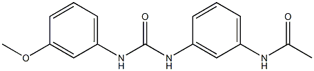 N-[3-[(3-methoxyphenyl)carbamoylamino]phenyl]acetamide Structure