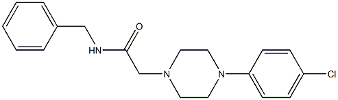 N-benzyl-2-[4-(4-chlorophenyl)piperazin-1-yl]acetamide Structure