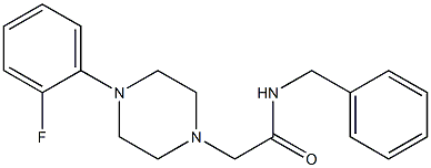 N-benzyl-2-[4-(2-fluorophenyl)piperazin-1-yl]acetamide Structure