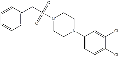 1-benzylsulfonyl-4-(3,4-dichlorophenyl)piperazine 구조식 이미지