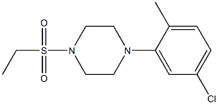 1-(5-chloro-2-methylphenyl)-4-ethylsulfonylpiperazine Structure