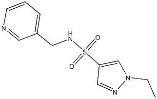 1-ethyl-N-(pyridin-3-ylmethyl)pyrazole-4-sulfonamide 구조식 이미지