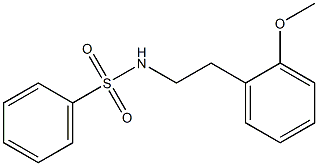 N-[2-(2-methoxyphenyl)ethyl]benzenesulfonamide 구조식 이미지
