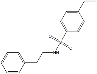 4-ethyl-N-(2-phenylethyl)benzenesulfonamide 구조식 이미지