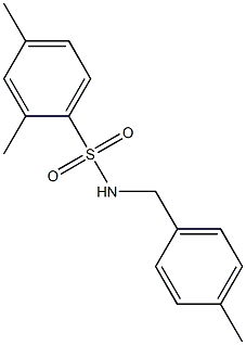 2,4-dimethyl-N-[(4-methylphenyl)methyl]benzenesulfonamide 구조식 이미지