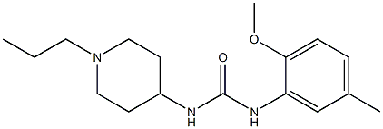 1-(2-methoxy-5-methylphenyl)-3-(1-propylpiperidin-4-yl)urea 구조식 이미지