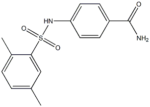 4-[(2,5-dimethylphenyl)sulfonylamino]benzamide Structure