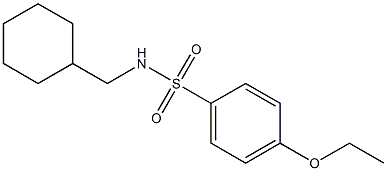 N-(cyclohexylmethyl)-4-ethoxybenzenesulfonamide Structure