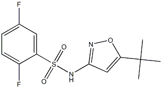 N-(5-tert-butyl-1,2-oxazol-3-yl)-2,5-difluorobenzenesulfonamide 구조식 이미지