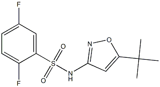 N-(5-tert-butyl-1,2-oxazol-3-yl)-2,5-difluorobenzenesulfonamide Structure