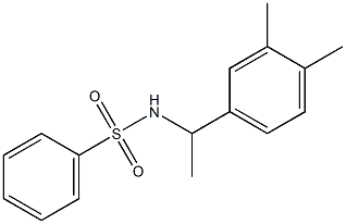 N-[1-(3,4-dimethylphenyl)ethyl]benzenesulfonamide Structure