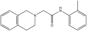 2-(3,4-dihydro-1H-isoquinolin-2-yl)-N-(2-methylphenyl)acetamide 구조식 이미지